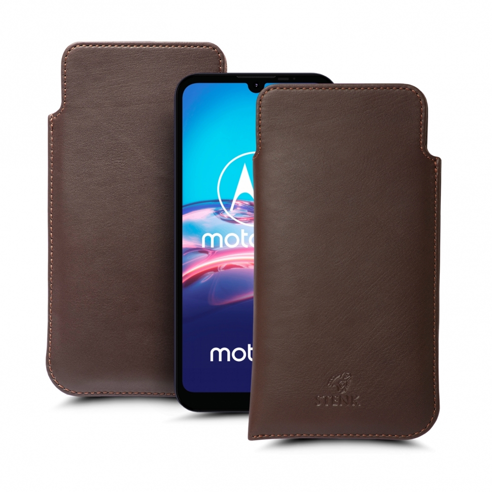 

Футляр Stenk Elegance для Motorola Moto E6s Коричневый