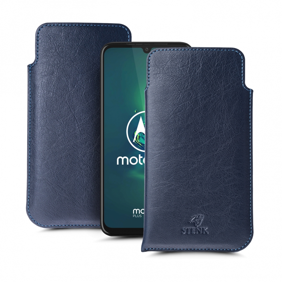 

Футляр Stenk Elegance для Motorola Moto G8 Plus Синий