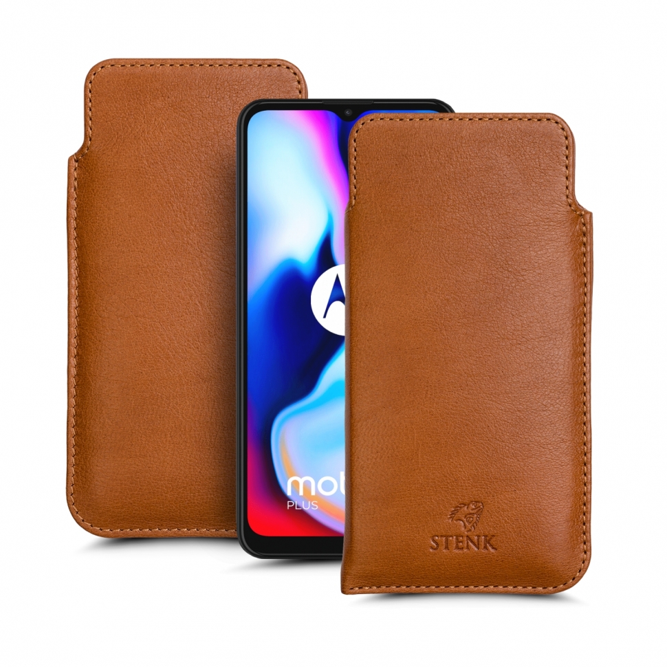 

Футляр Stenk Elegance для Motorola Moto E7 Plus Camel