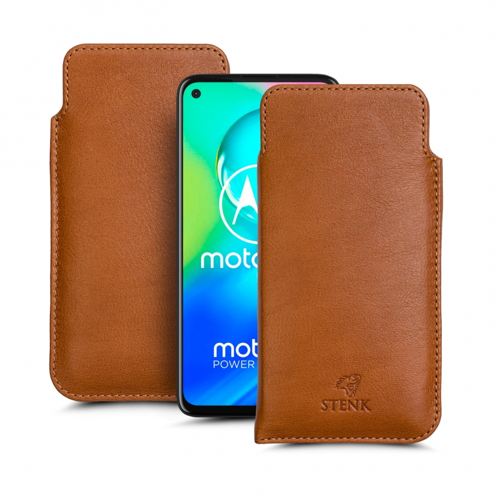 

Футляр Stenk Elegance для Motorola Moto G8 Power Camel