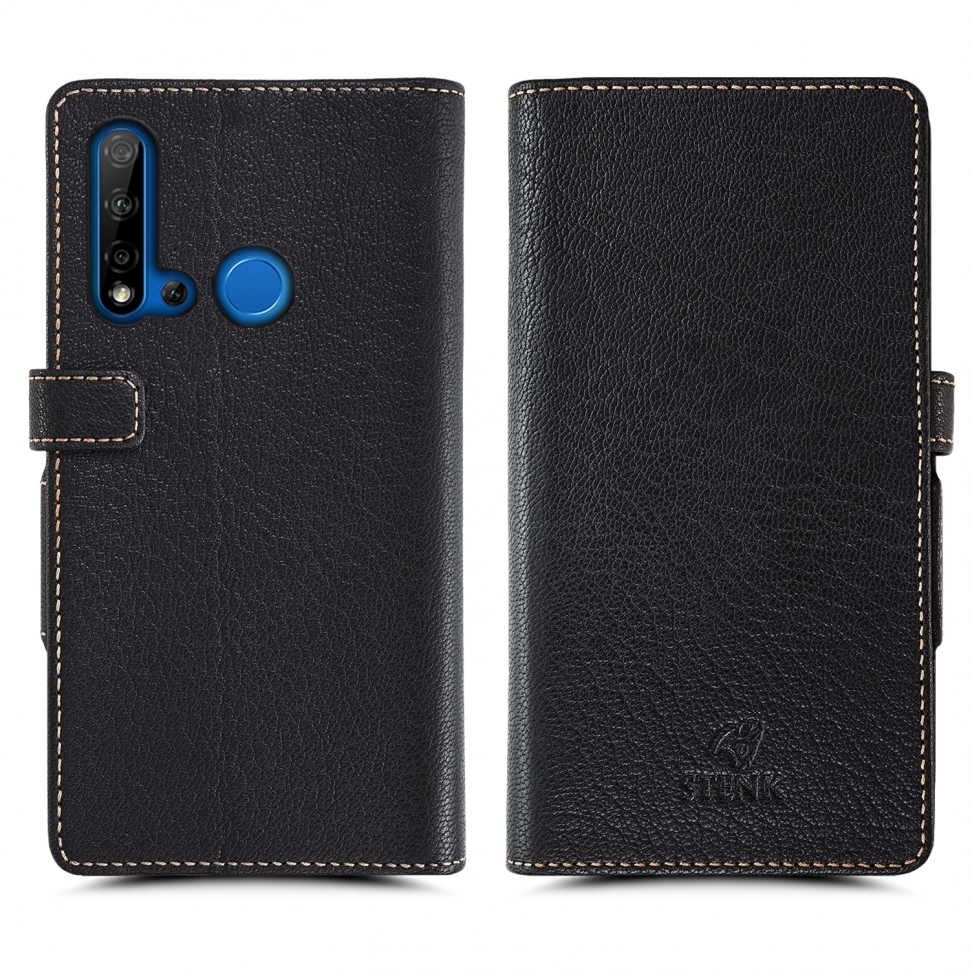 

Чехол книжка Stenk Wallet для Huawei Nova 5i Чёрный