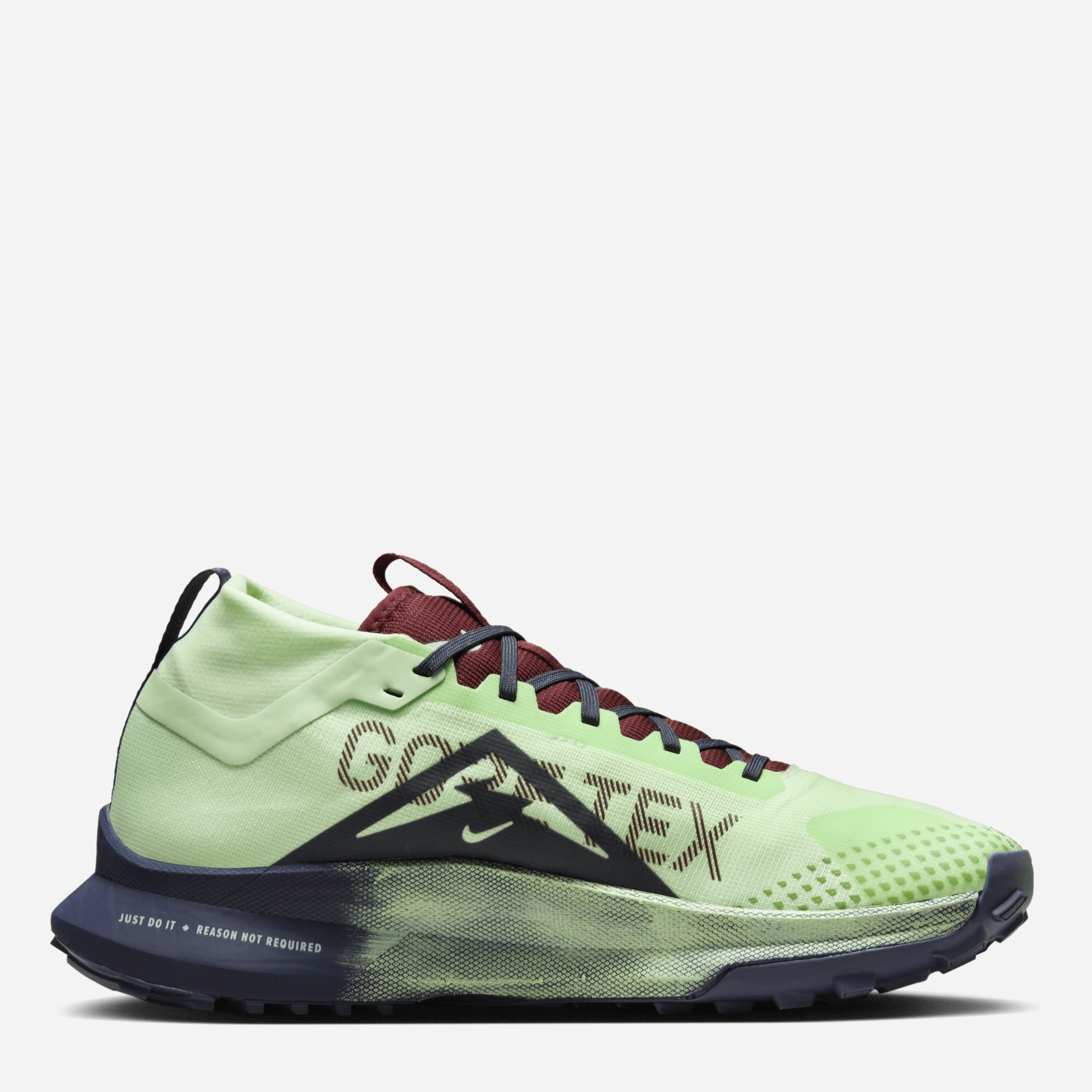 Акція на Чоловічі кросівки для бігу з Gore-Tex Nike React Pegasus Trail 4 Gtx DJ7926-303 47.5 (13US) 31 см Vapor Green/Dark Team Red-Thunder Blue від Rozetka