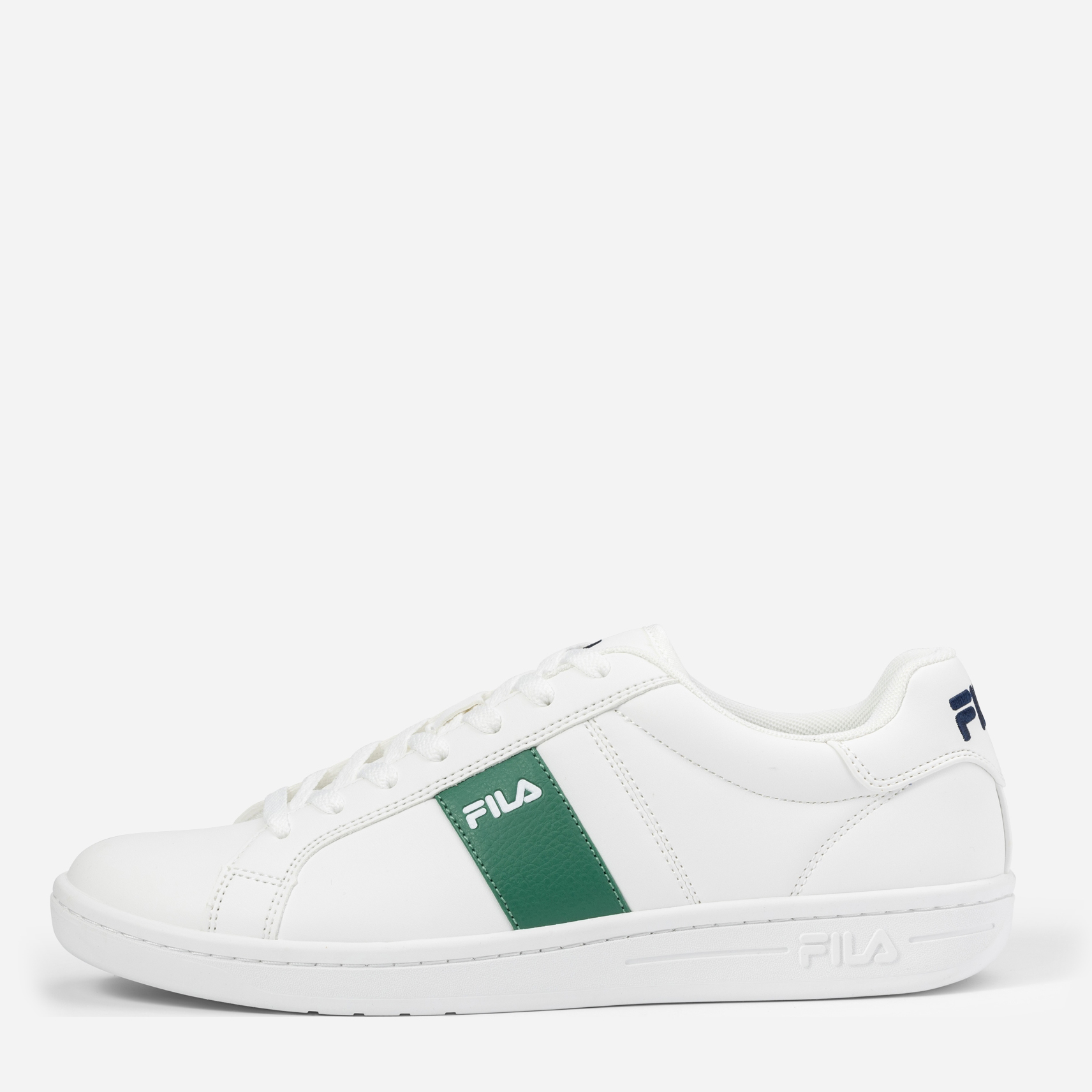 Акція на Чоловічі кеди низькі Fila Crosscourt Line FFM0298-13063 46 (12US) 30 см Білий/Зелений від Rozetka