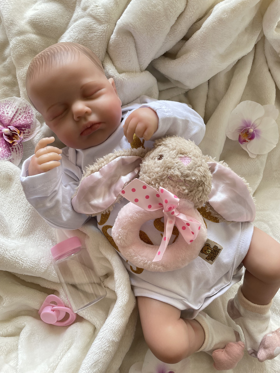 Реалистичная льлька новорожденная девочка Reborn Baby Doll 45 см – фото,  отзывы, характеристики в интернет-магазине ROZETKA от продавца: La Andrian  Shop | Купить в Украине: Киеве, Харькове, Днепре, Одессе, Запорожье, Львове