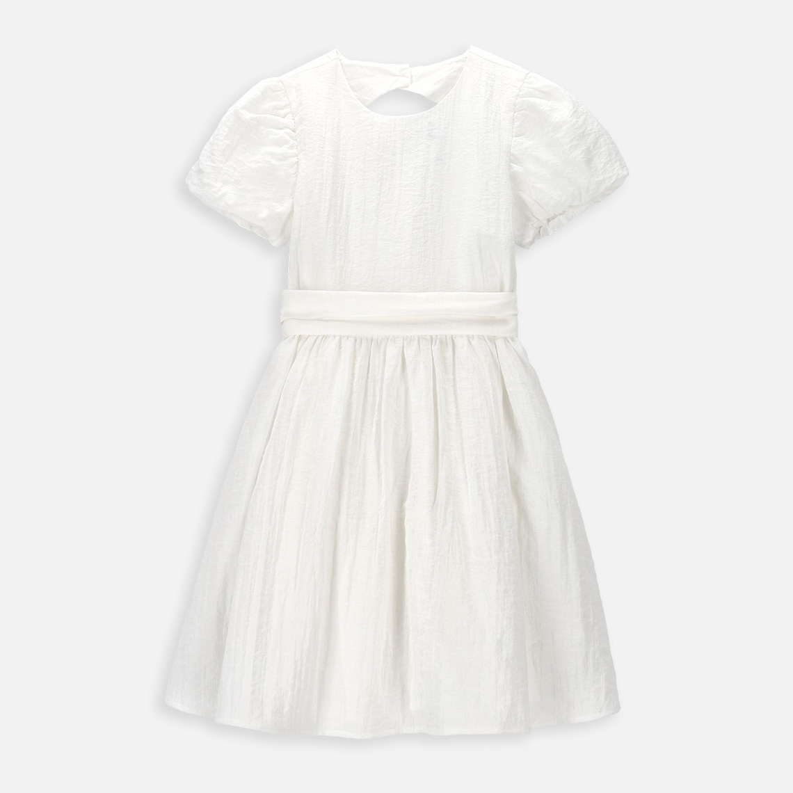 Акція на Дитяче літнє святкове плаття для дівчинки Coccodrillo WC4128209EJG-003 110 см Екрю від Rozetka