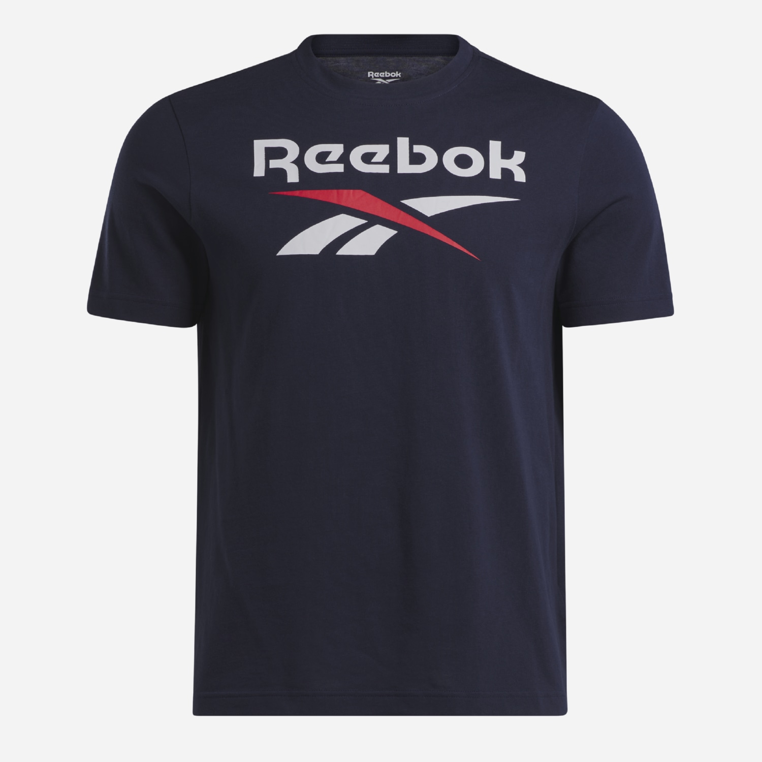 Акція на Футболка бавовняна довга чоловіча Reebok Identity Big 100071176 S Темно-синя від Rozetka