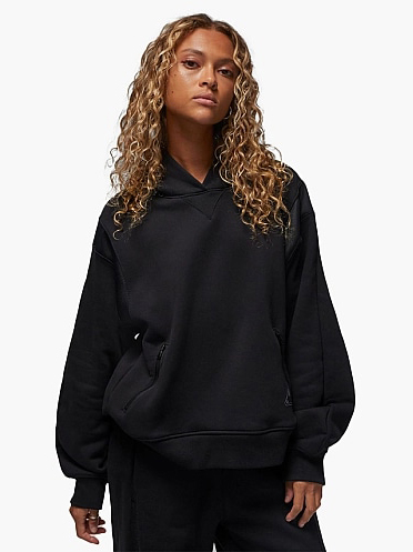 Акція на Худи женское Nike AIR Jordan Fleece Hoodie 22 DV1252-010 S Black від Rozetka