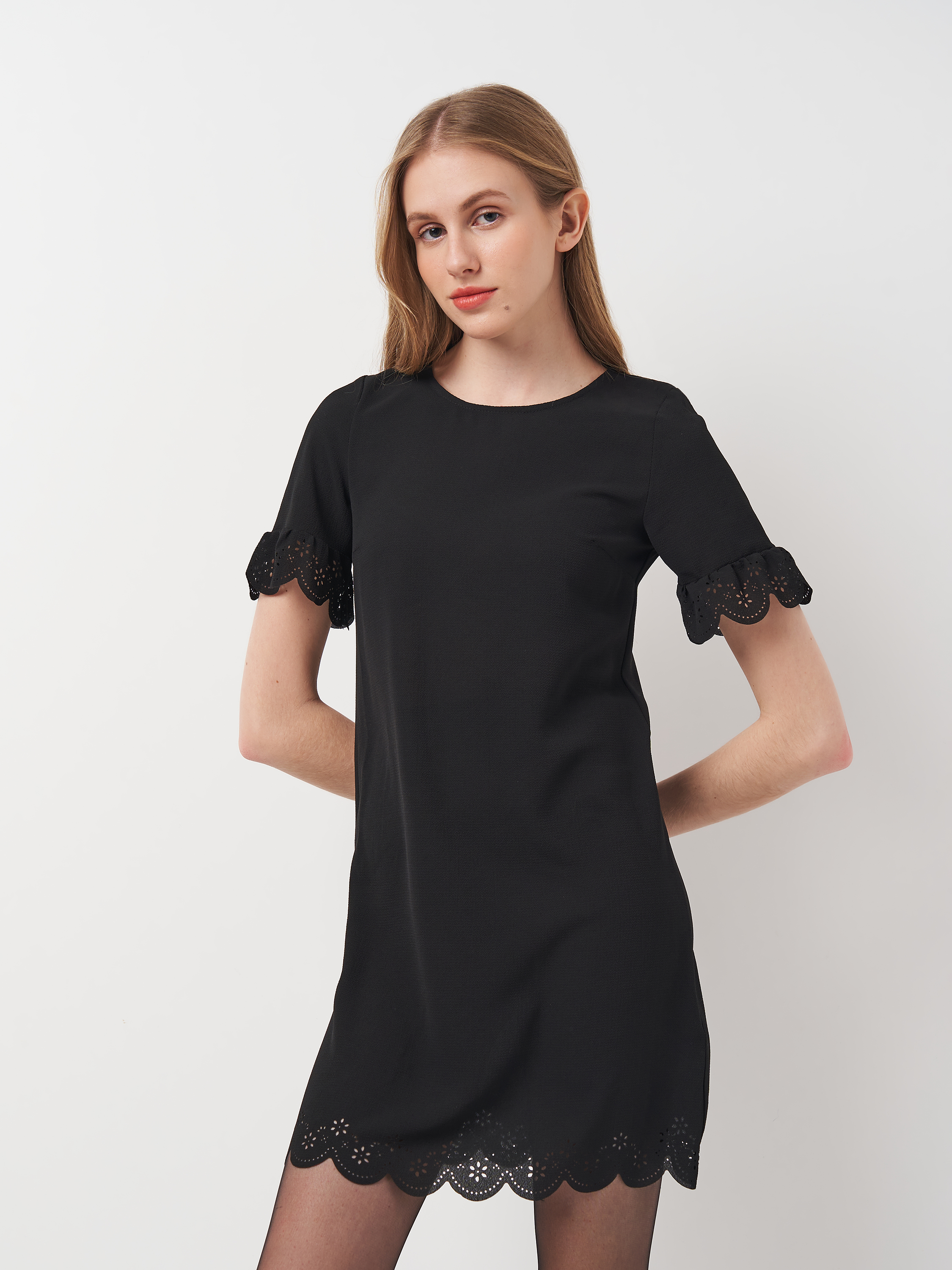 Акція на Плаття коротке жіноче H&M 0758578_01 34 Чорне (KZ2000000772356_LD2000000772356) від Rozetka