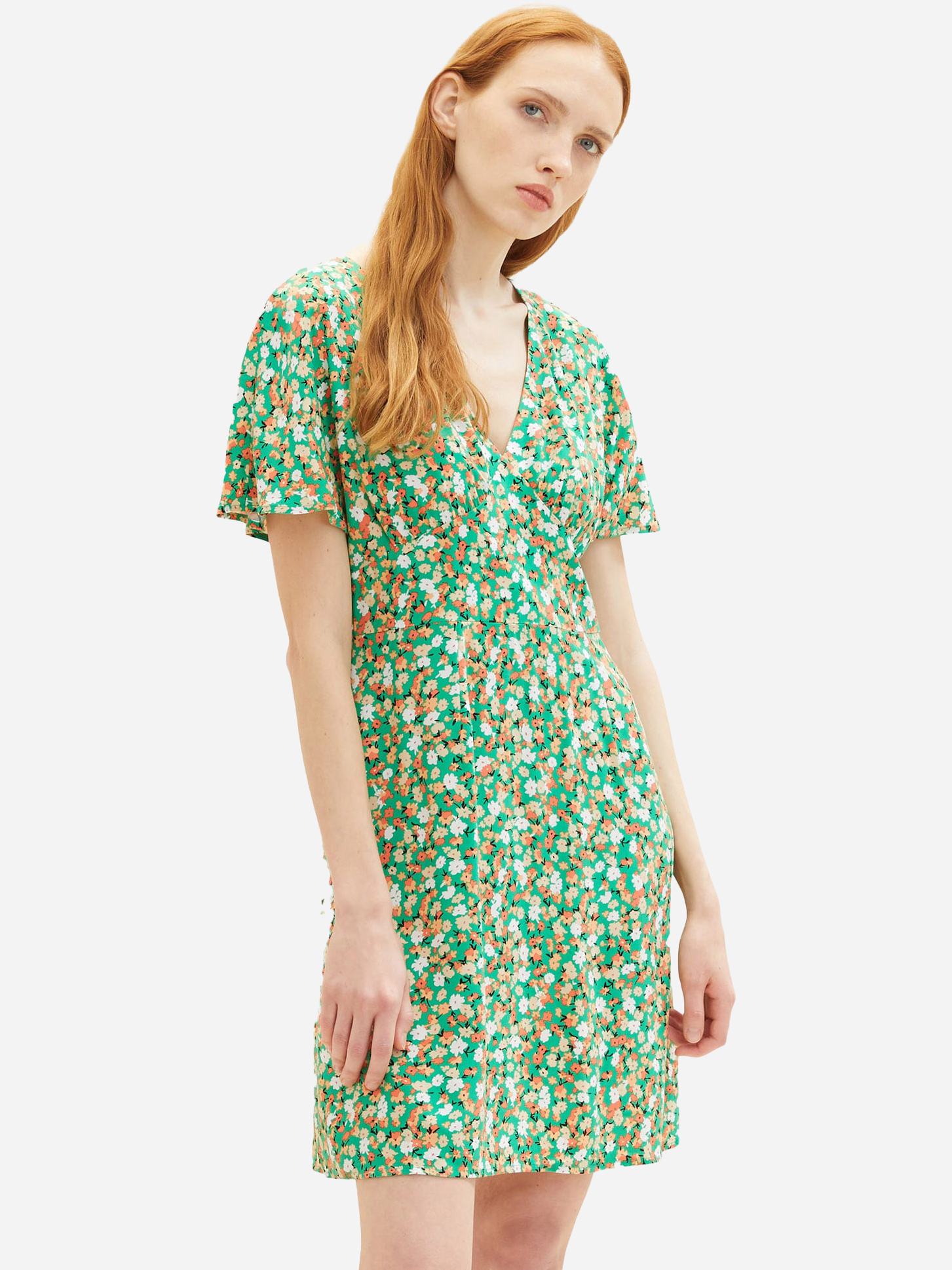 Акция на Платье коротке жіноче Tom Tailor L1036825002 XL Зелене от Rozetka