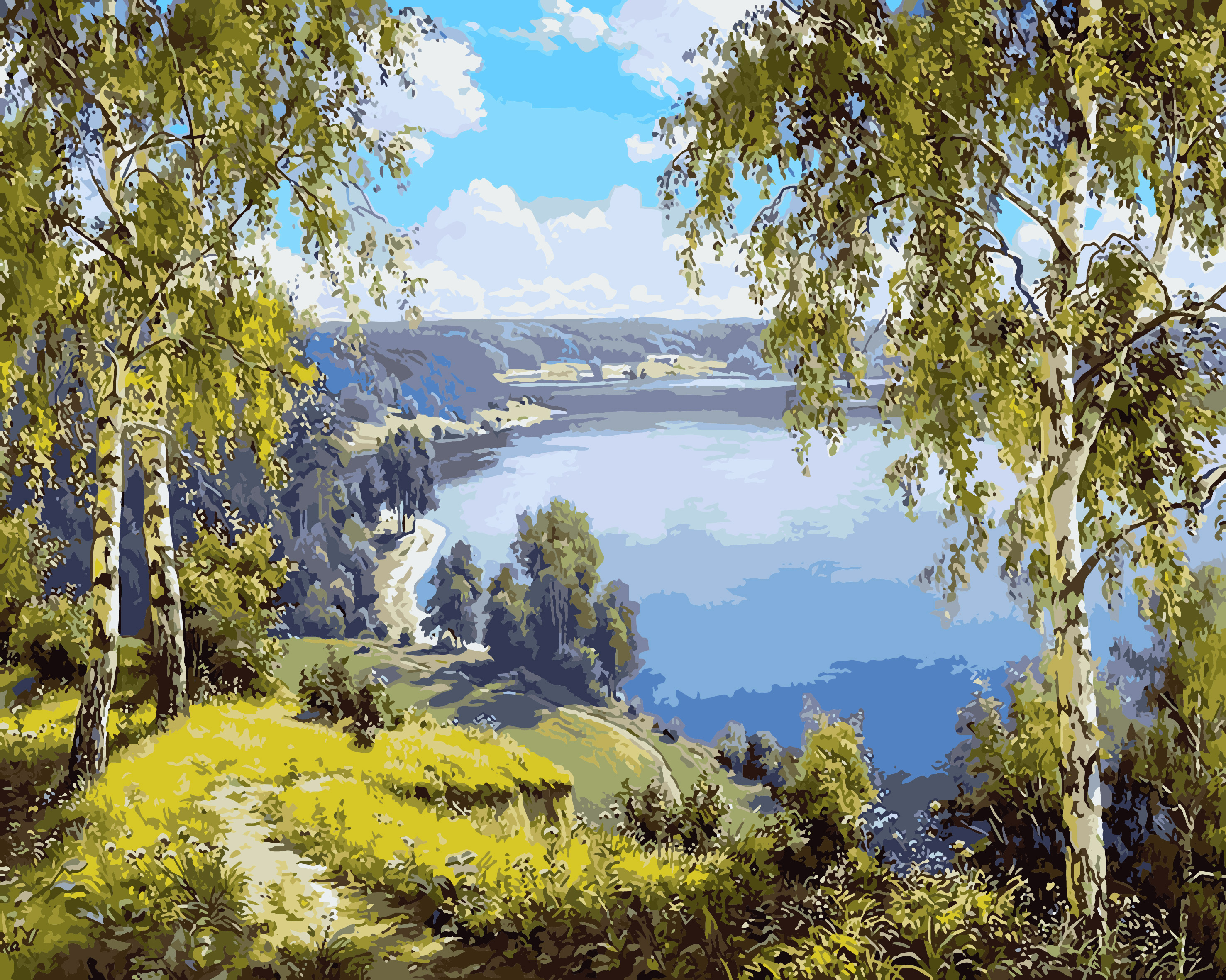 

Картина по номерам Babylon Родной край 40*50 см (в коробке) арт.VP960