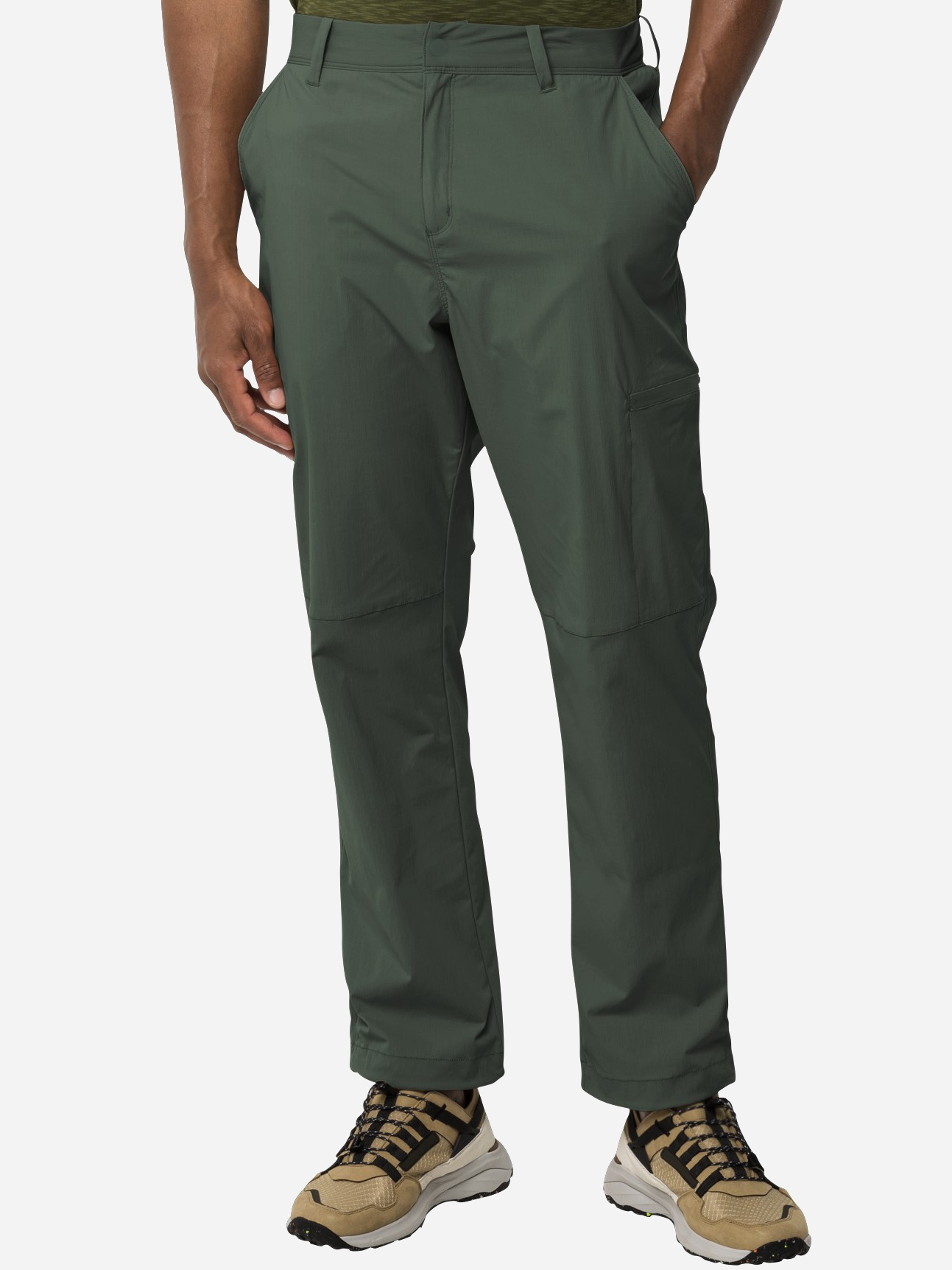 Акція на Спортивні штани чоловічі Jack Wolfskin TEXADRI STRETCH RIPSTOP 1508371-4311 50 Зелені від Rozetka