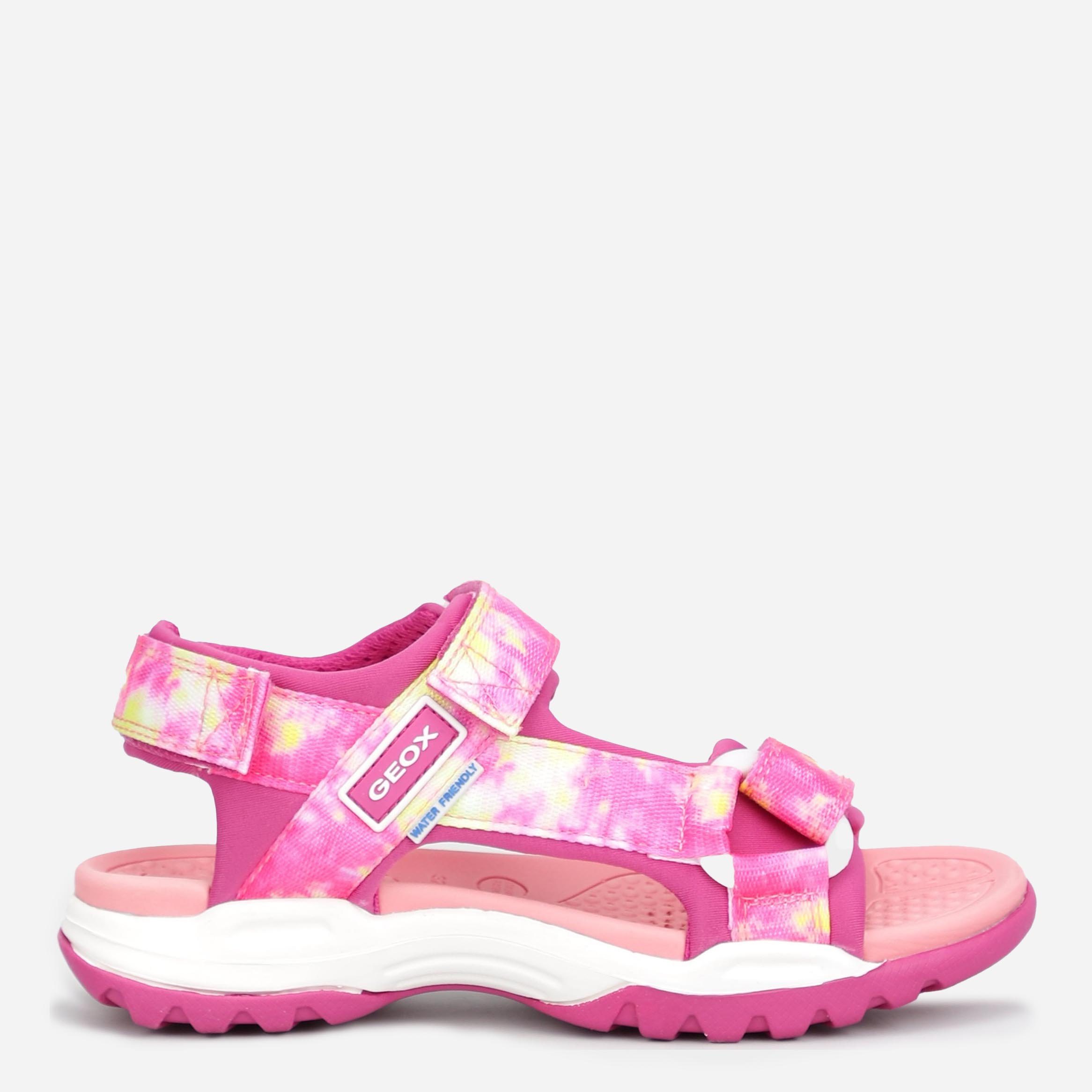 Акція на Дитячі спортивні сандалії для дівчинки Geox J350WB-01511-C8B7Q 28 Рожеві від Rozetka