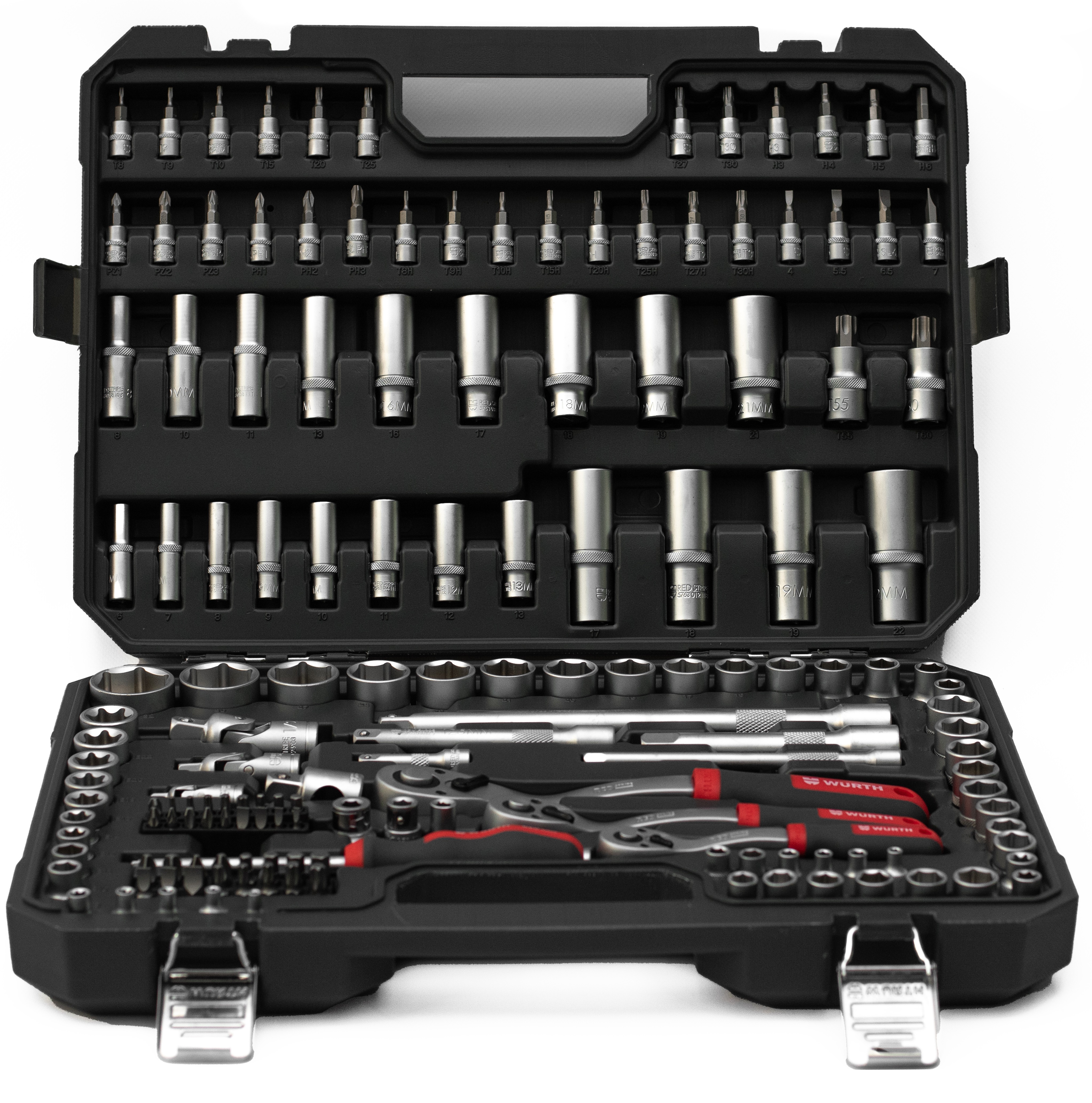 Набір інструментів з тріскачками Wurth Redstripe 1/4