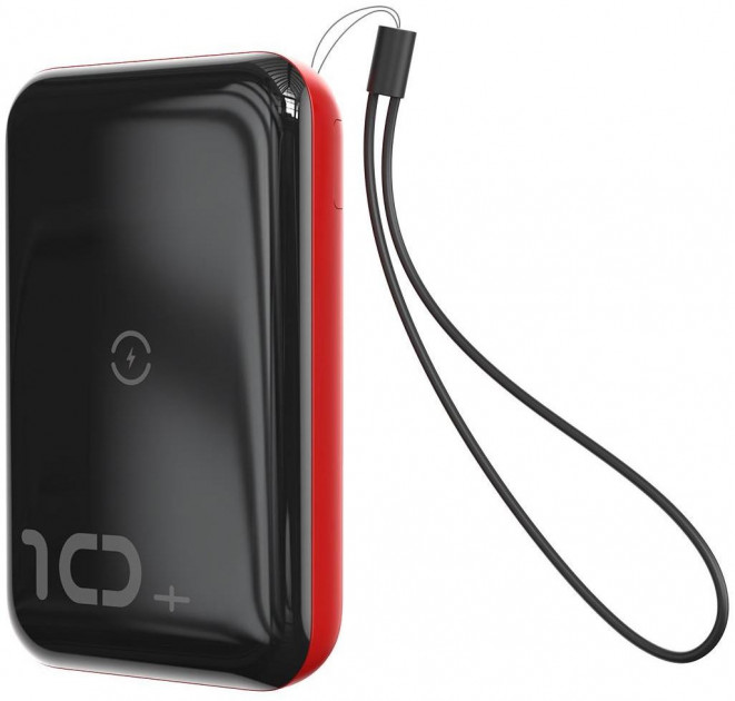 

Внешний аккумулятор Baseus Mini S Power bank 10000mAh - Black+ - Red (PPXFF10W-19)