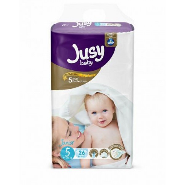 

Детские подгузники "Jusy junior" 5 (11-25 кг) Jjunior26