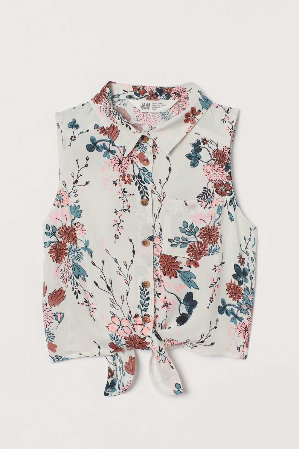 Блузка на завязках для девочки H&M 0867837-004 170 см (14-15 years ...