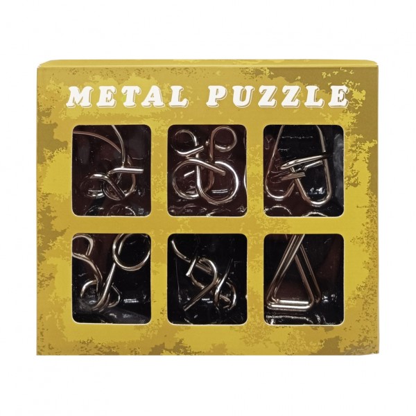 Набор головоломок металлических "Metal Puzzle" 2116, 6 штук в наборе ...