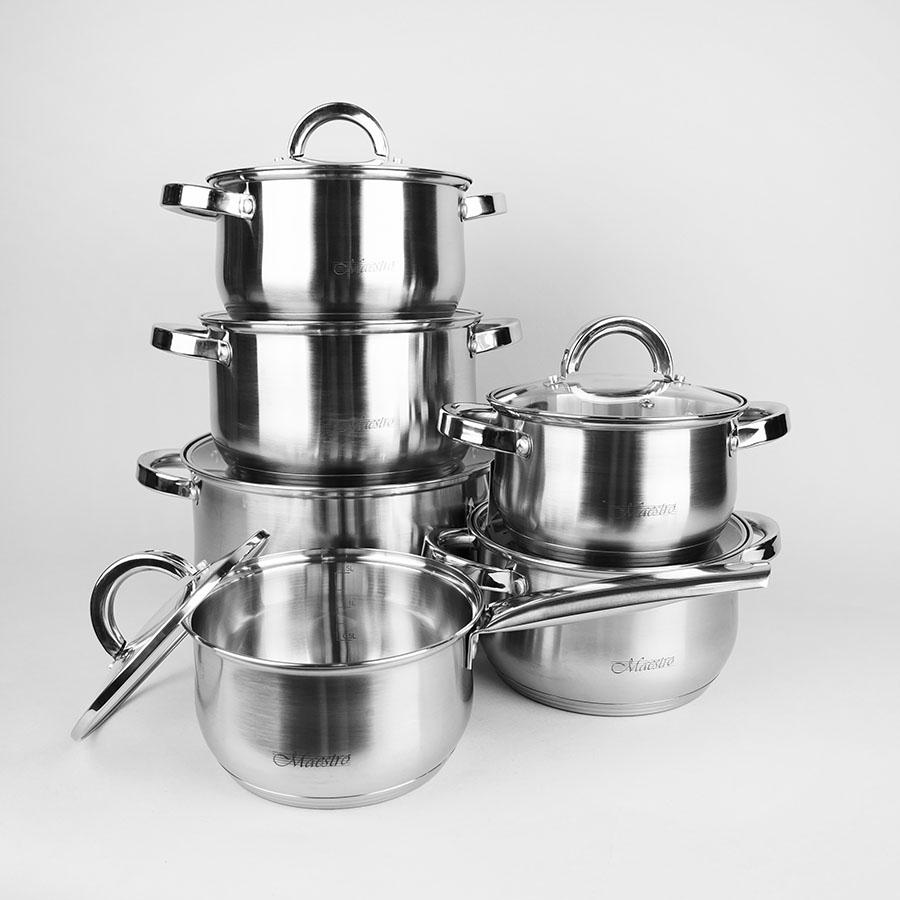 Посуда Maestro MR-2120-12 Серебро – фото, отзывы, характеристики в ...