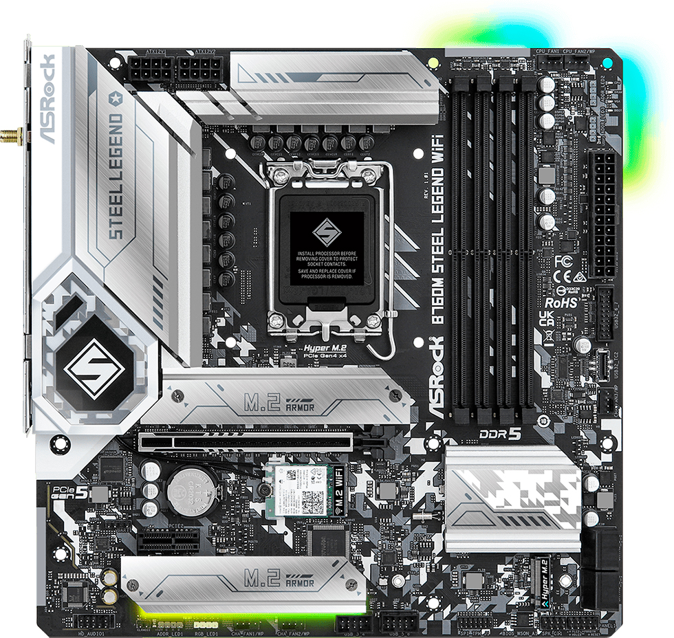 Материнская плата ASRock B760M Steel Legend Wi-Fi (s1700, Intel