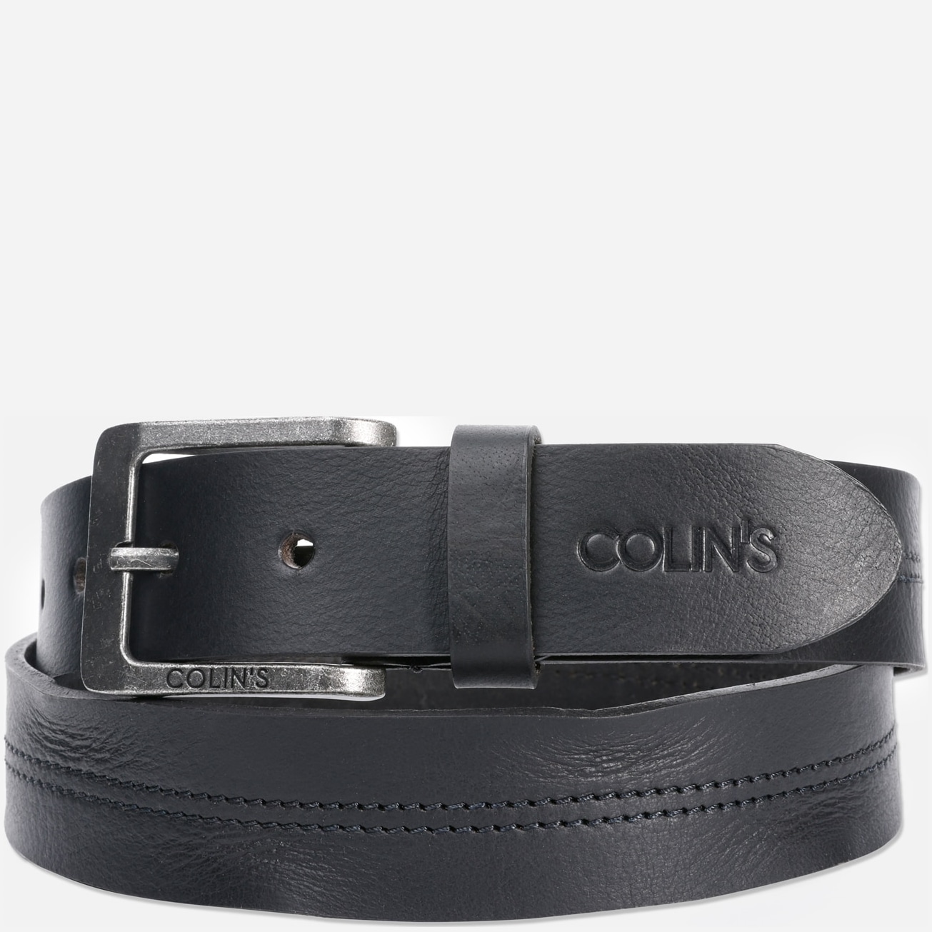 Акція на Ремінь чоловічий з натуральної шкіри Colin's CL1067430-BLK 100 см Black від Rozetka