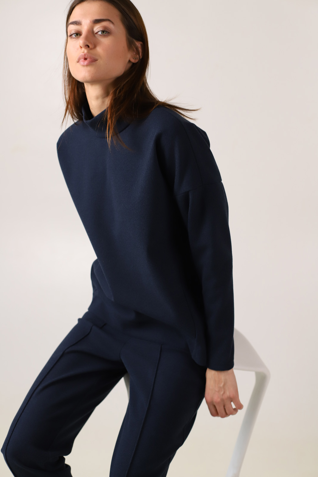 

Свитшот Wear me с молнией по спинке XS Синий 2w/43/79