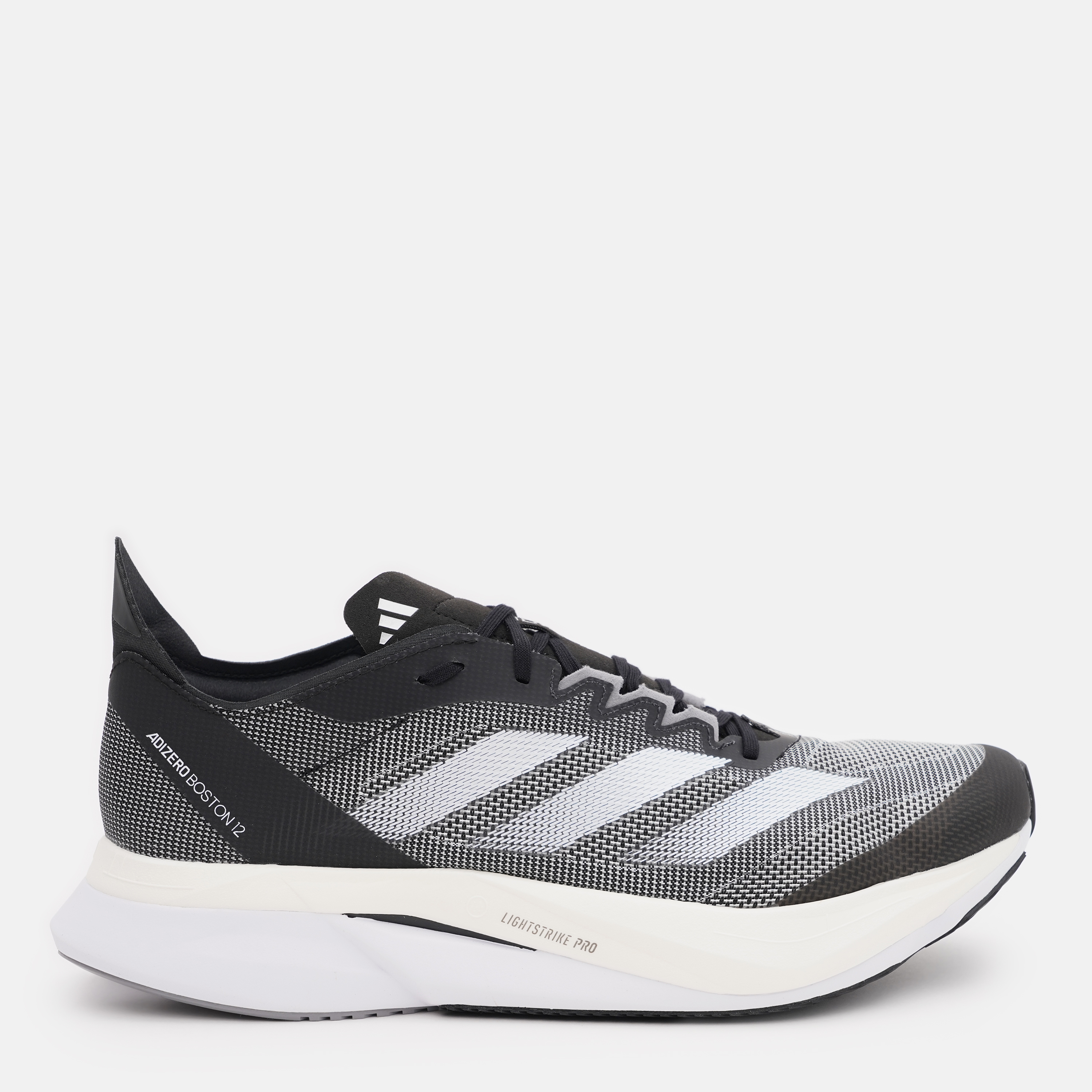 Акція на Чоловічі кросівки для бігу Adidas Adizero Boston 12 M ID4234 44.5 (10UK) 28.5 см Cblack/Ftwwht/Carbon від Rozetka