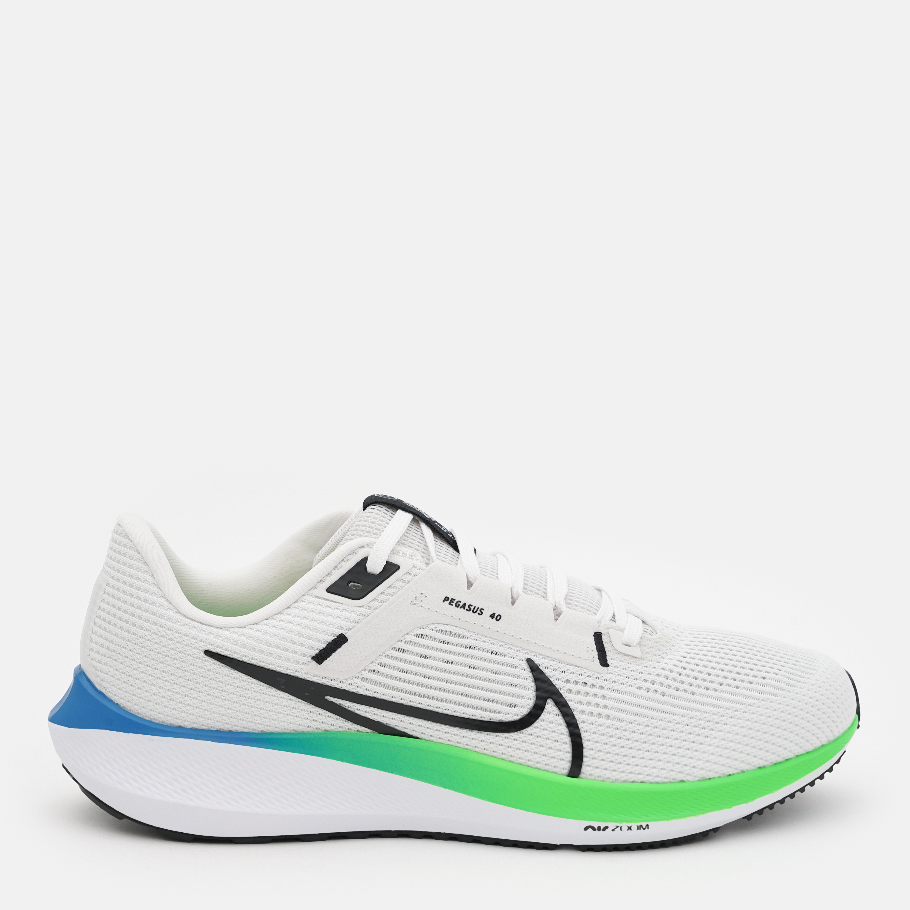 Акція на Чоловічі кросівки для бігу Nike Air Zoom Pegasus 40 DV3853-006 44 (10US) 28 см Platinum Tint/Black-White-Green Strike від Rozetka