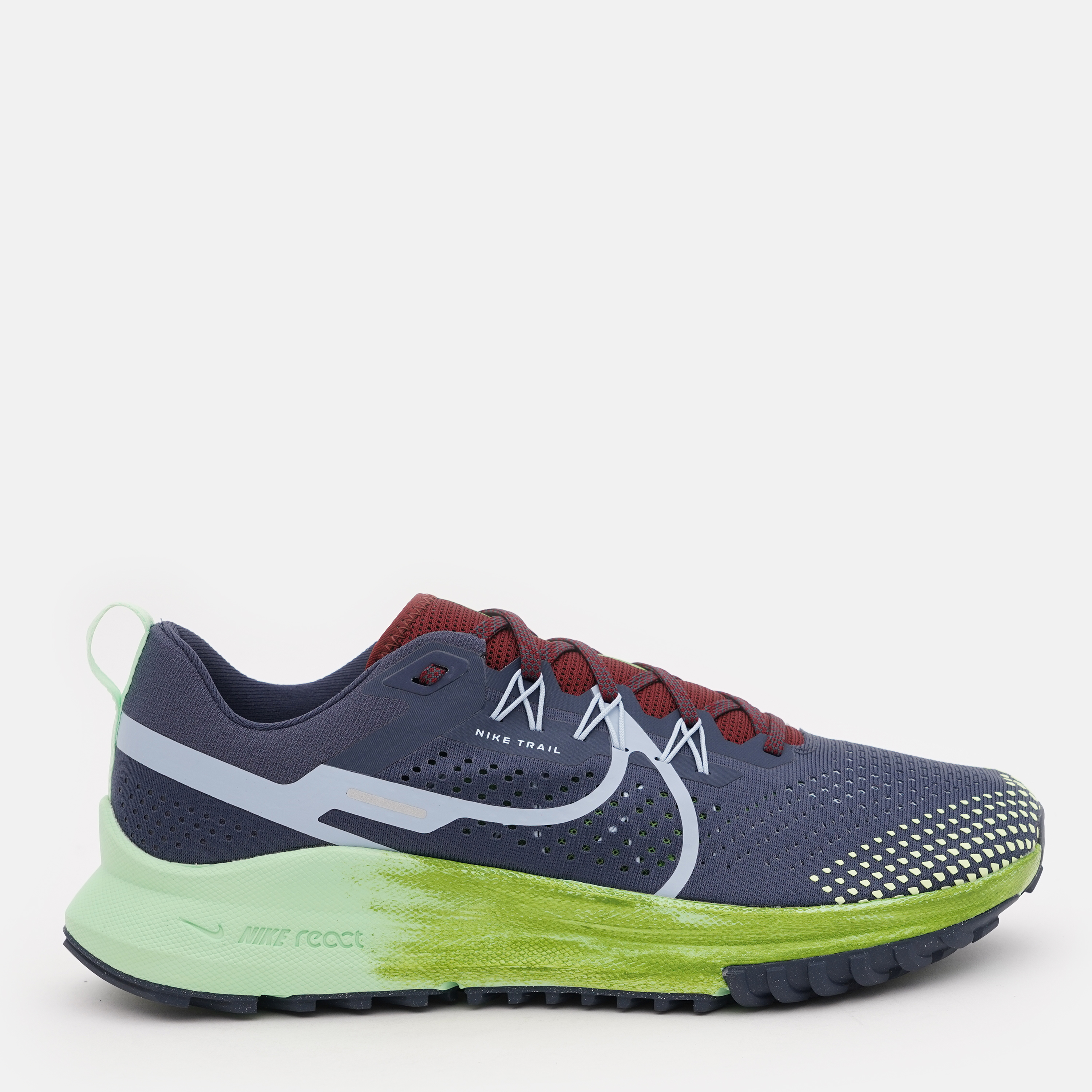 Акція на Чоловічі кросівки для бігу Nike React Pegasus Trail 4 DJ6158-403 40 (7US) 25 см Thunder Blue/Lt Armory Blue-Chlorophyll від Rozetka