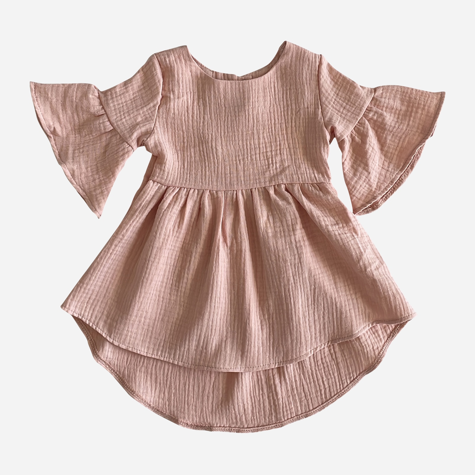 Акція на Дитяче літнє муслінове плаття для дівчинки Minikin Bon Voyage 22391480 80 см Персикове від Rozetka