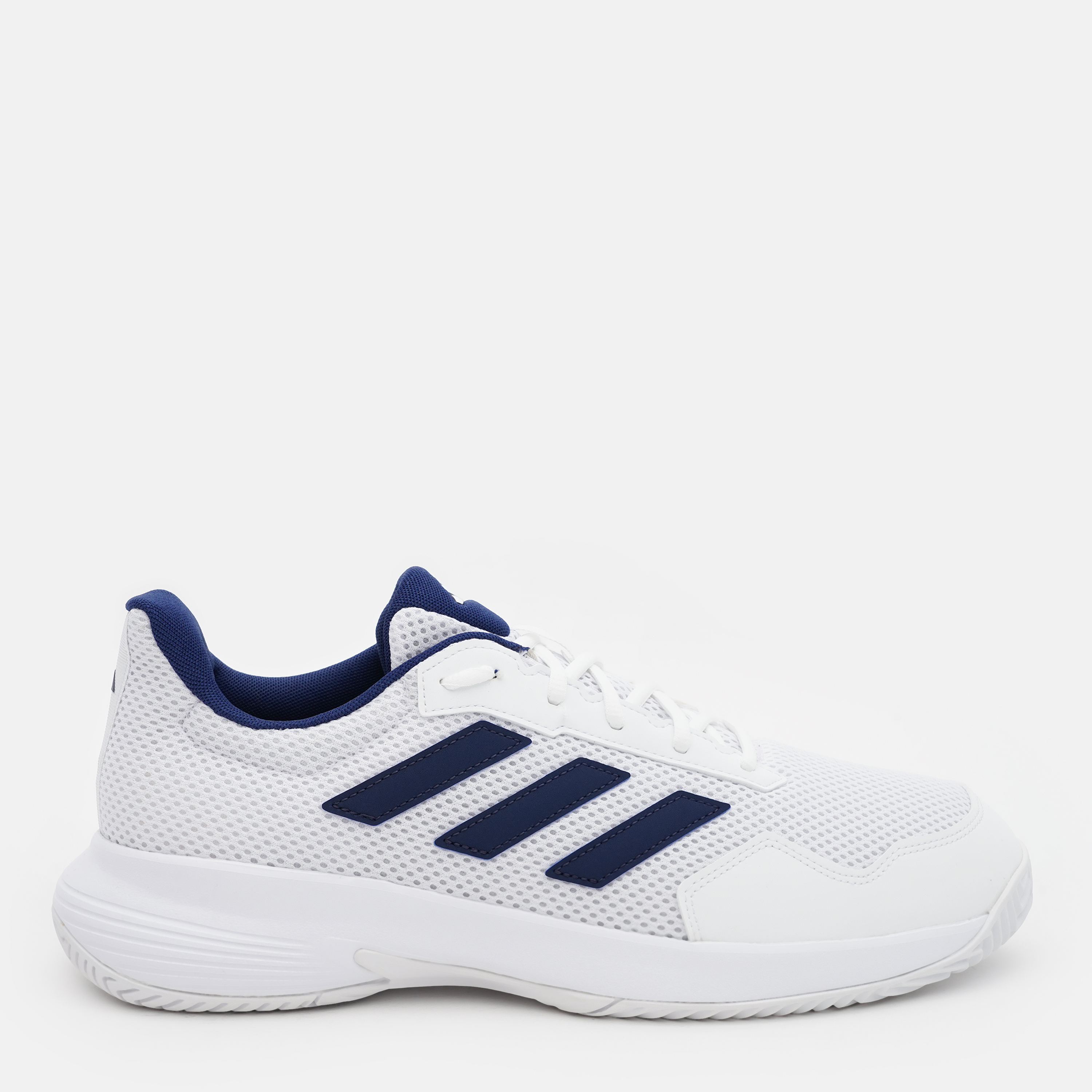 Акція на Чоловічі кросівки для тенісу Adidas Game Spec 2 ID2470 43.5 (9UK) 27.5 см Ftwwht/Dkblue/Ftwwht від Rozetka