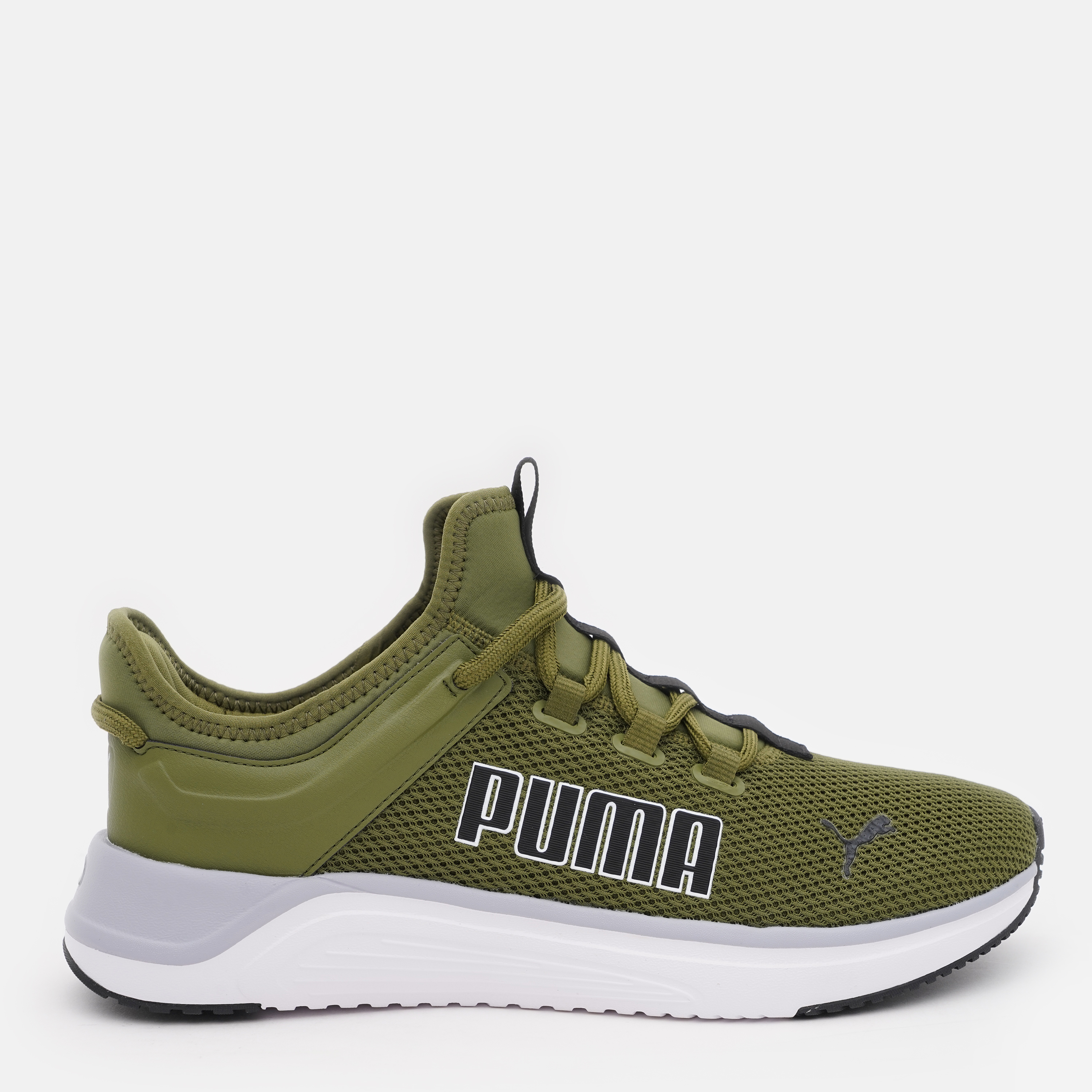 Акція на Чоловічі кросівки для бігу Puma Softride Astro Slip 37879909 43 (9UK) 28 см Olive Green-Gray Fog-Puma White-Puma Black від Rozetka