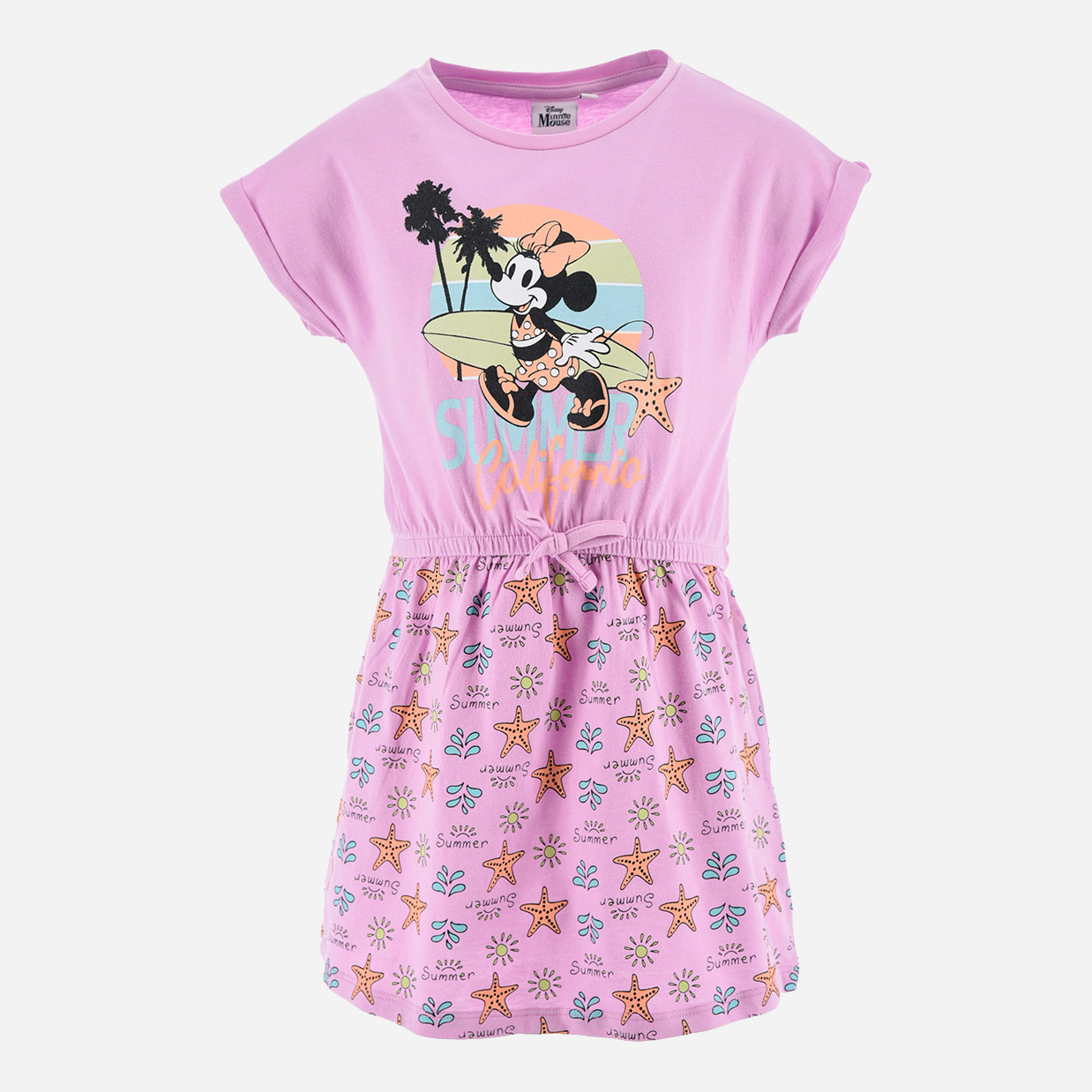 Акція на Дитяче літнє плаття для дівчинки Disney Minnie EX1091 92-98 см Світло-фіолетове від Rozetka