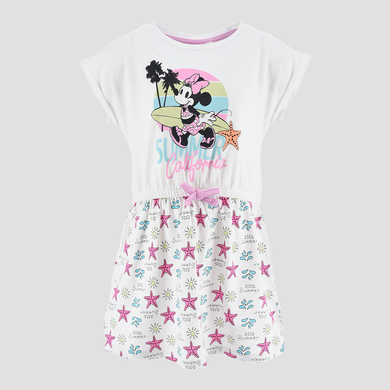 Акція на Дитяче літнє плаття для дівчинки Disney Minnie EX1091 110-116 см Біле від Rozetka