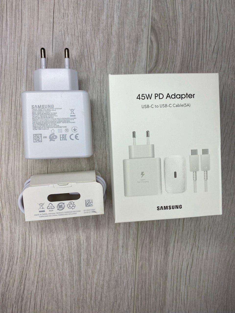 Швидка зарядка EP-TA845 45W для Samsung Galaxy S23/S22/S21/Note 10+/Z ...