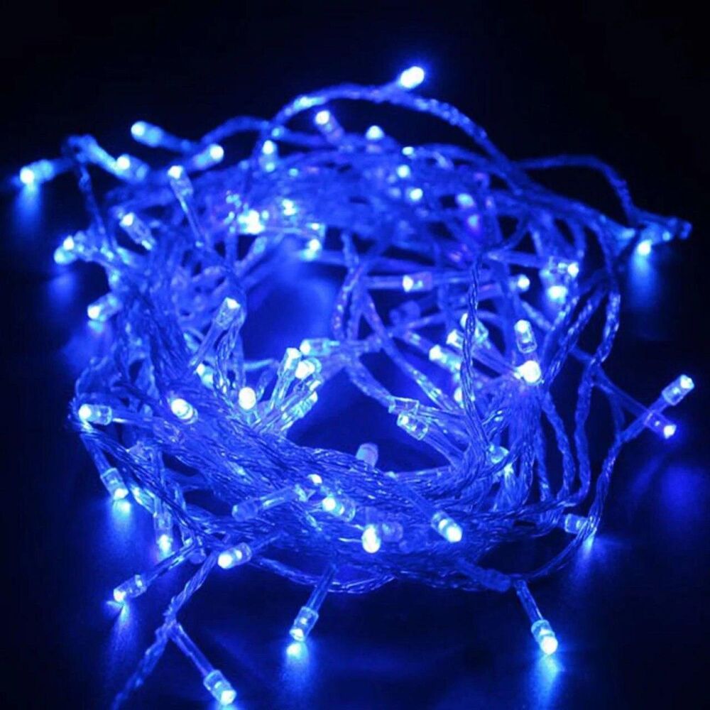 

Гирлянда 300 LED СИНИЙ (прозрачный провод,20 метров)