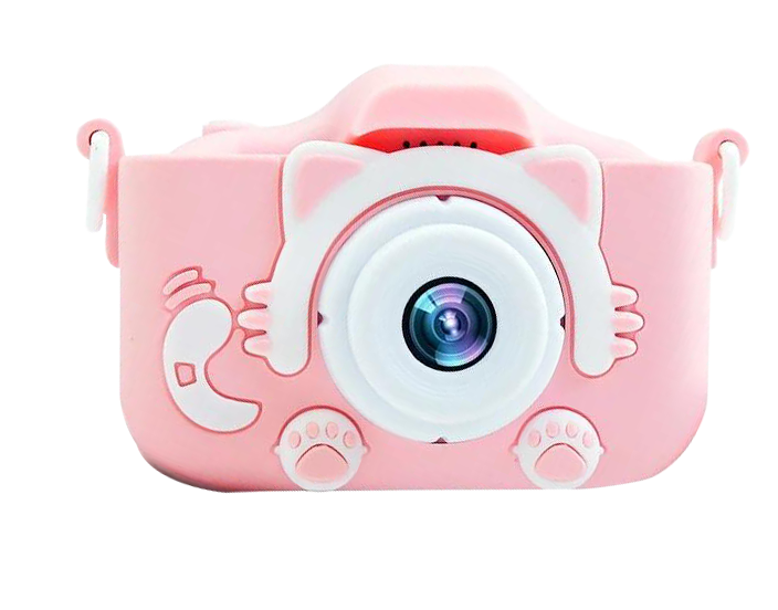 

Детский фотоаппарат в чехле Smart Kids Camera Розовый