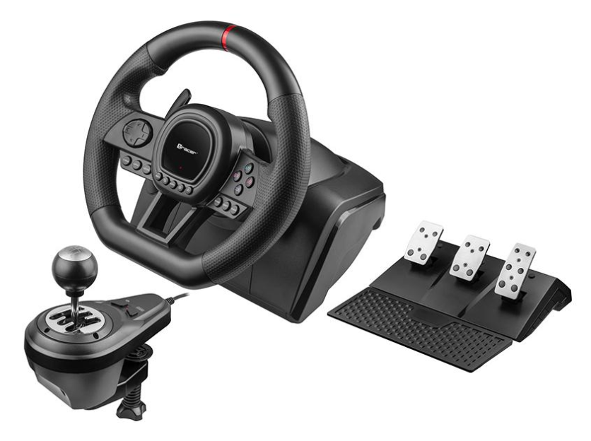 Руль с педалями и коробкой передач Tracer SimRacer 6in1 для PS4/PS3/PC ...