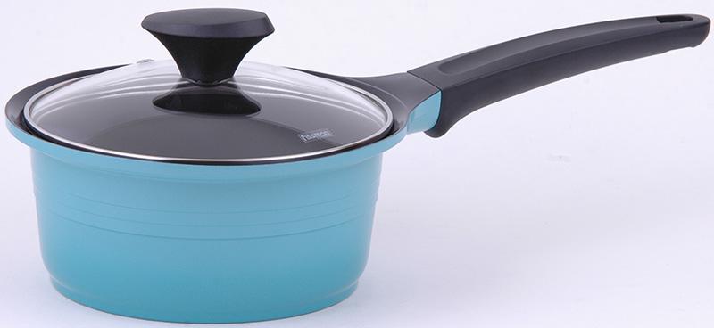 

Ковш Fissman Assorty 1.8 л Ø18 см голубой индукционный со стеклянной крышкой и антипригарным покрытием (FN-AL-4583)