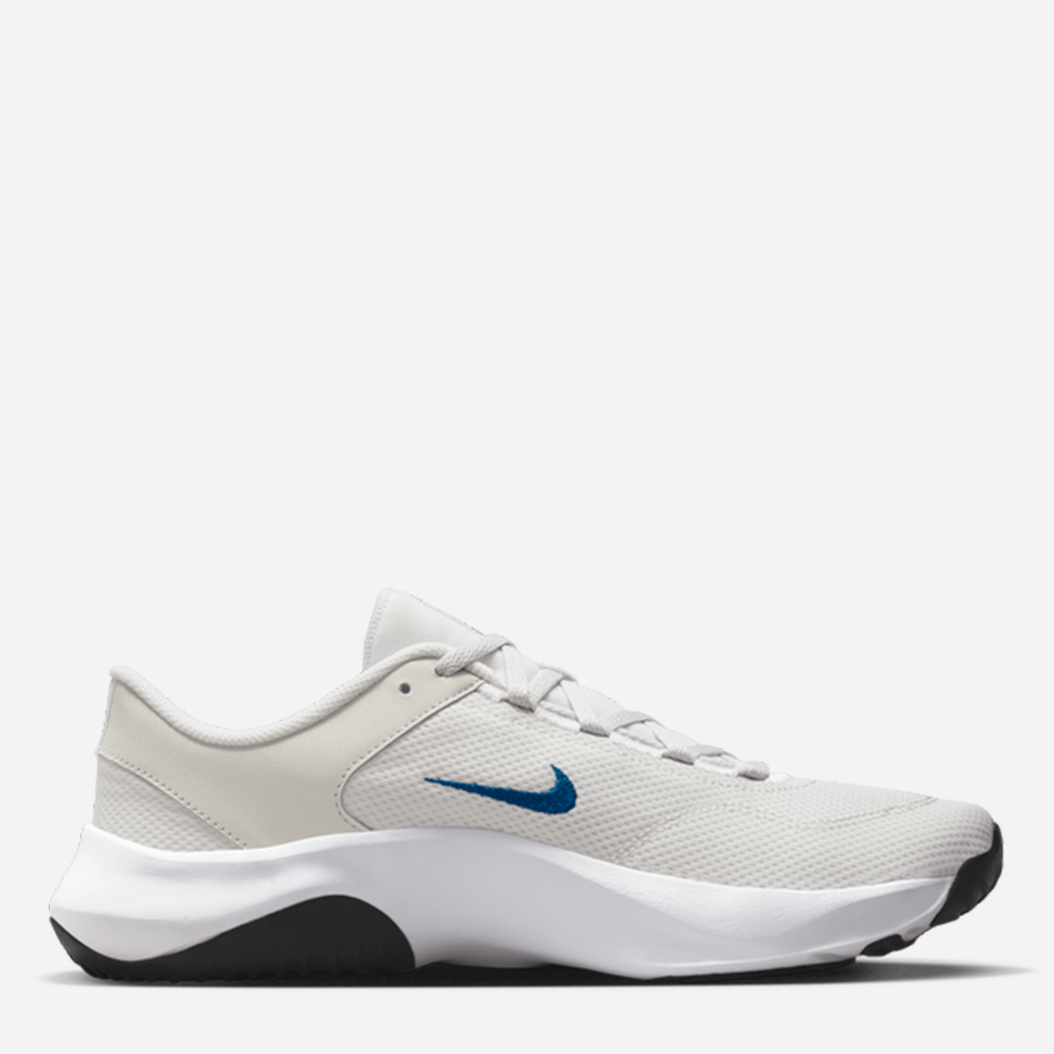 Акція на Чоловічі кросівки для залу Nike Legend Essential 3 Nn DM1120-013 45 (11US) 29 см Platinum Tint/Court Blue-White-Black від Rozetka