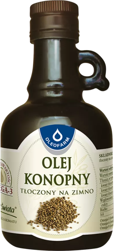Конопляное масло Oleofarm Холодного отжима 250 мл (5907078675701 ...