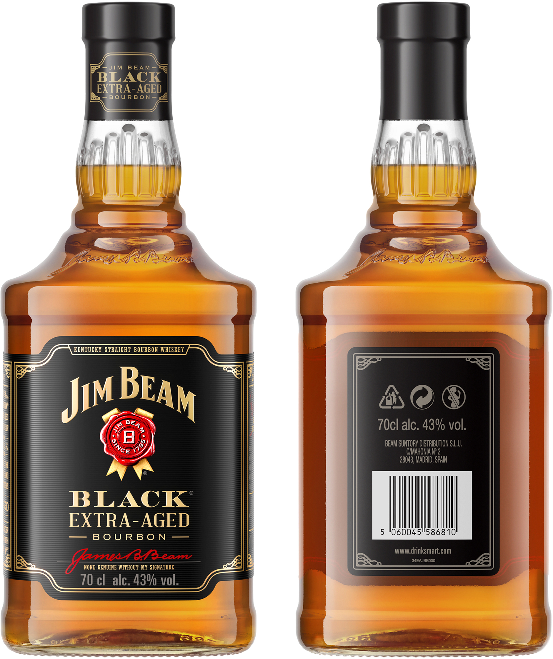 Виски Jim Beam Black Extra Aged 0.7 л 43% (5060045586810) – фото, отзывы,  характеристики в интернет-магазине ROZETKA | Купить в Украине: Киеве,  Харькове, Днепре, Одессе, Запорожье, Львове