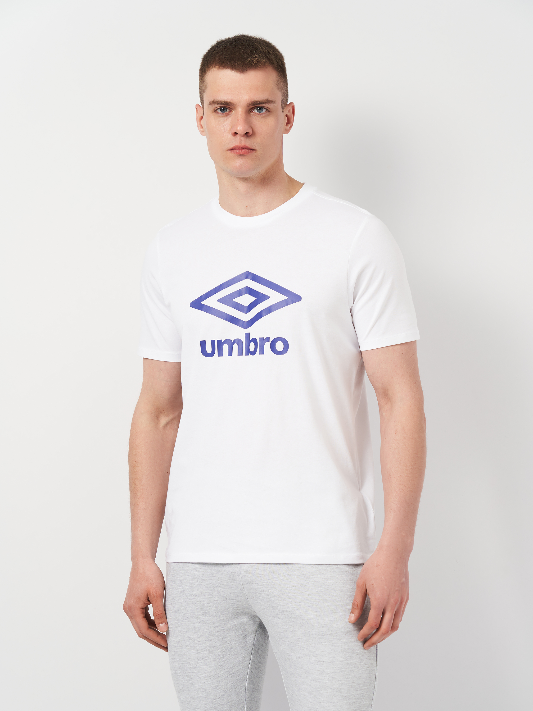 Акція на Футболка бавовняна чоловіча Umbro Large Logo Tee 66413U-13V XXL Біла від Rozetka