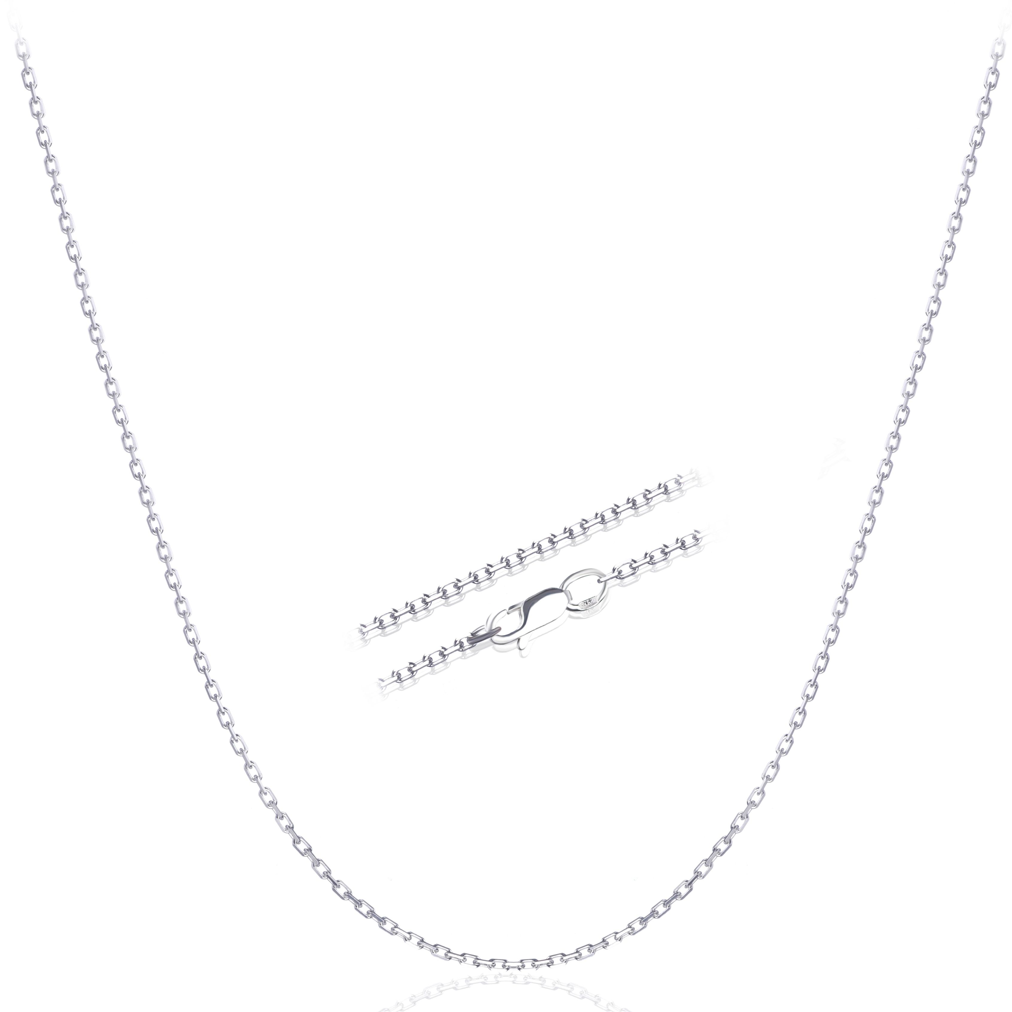 

Мужская родированная серебряная цепочка ЯКОРЬ 1.5 мм размер 50 см