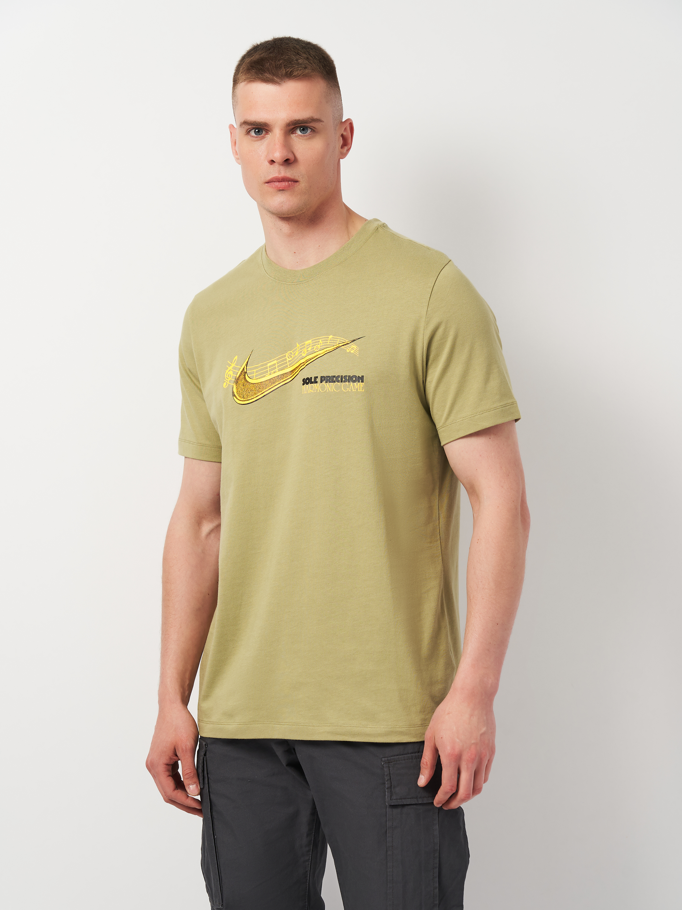 Акція на Футболка довга чоловіча Nike M Nk Tee Oc Sp24 FQ4922-276 2XL Оливкова від Rozetka