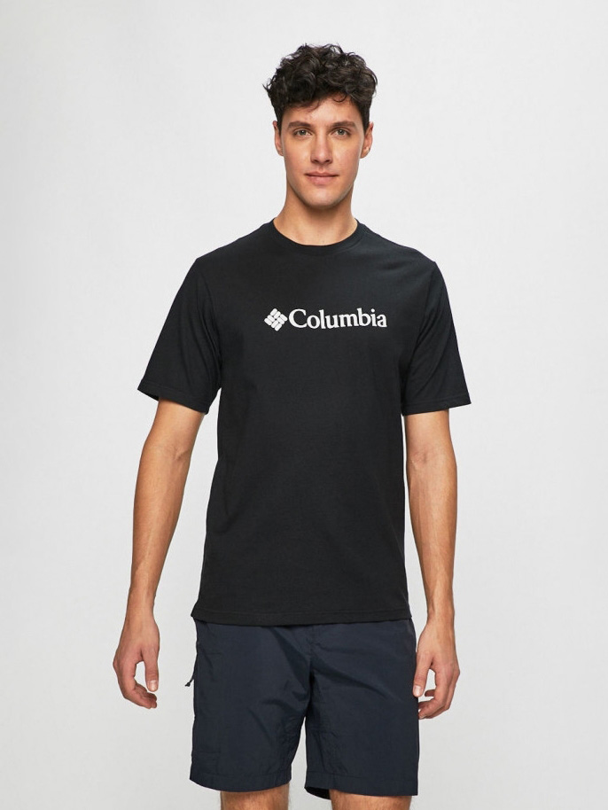 Акція на Футболка бавовняна чоловіча Columbia CSC Basic Logo Short Sleeve 1680051-010 XL Чорна від Rozetka