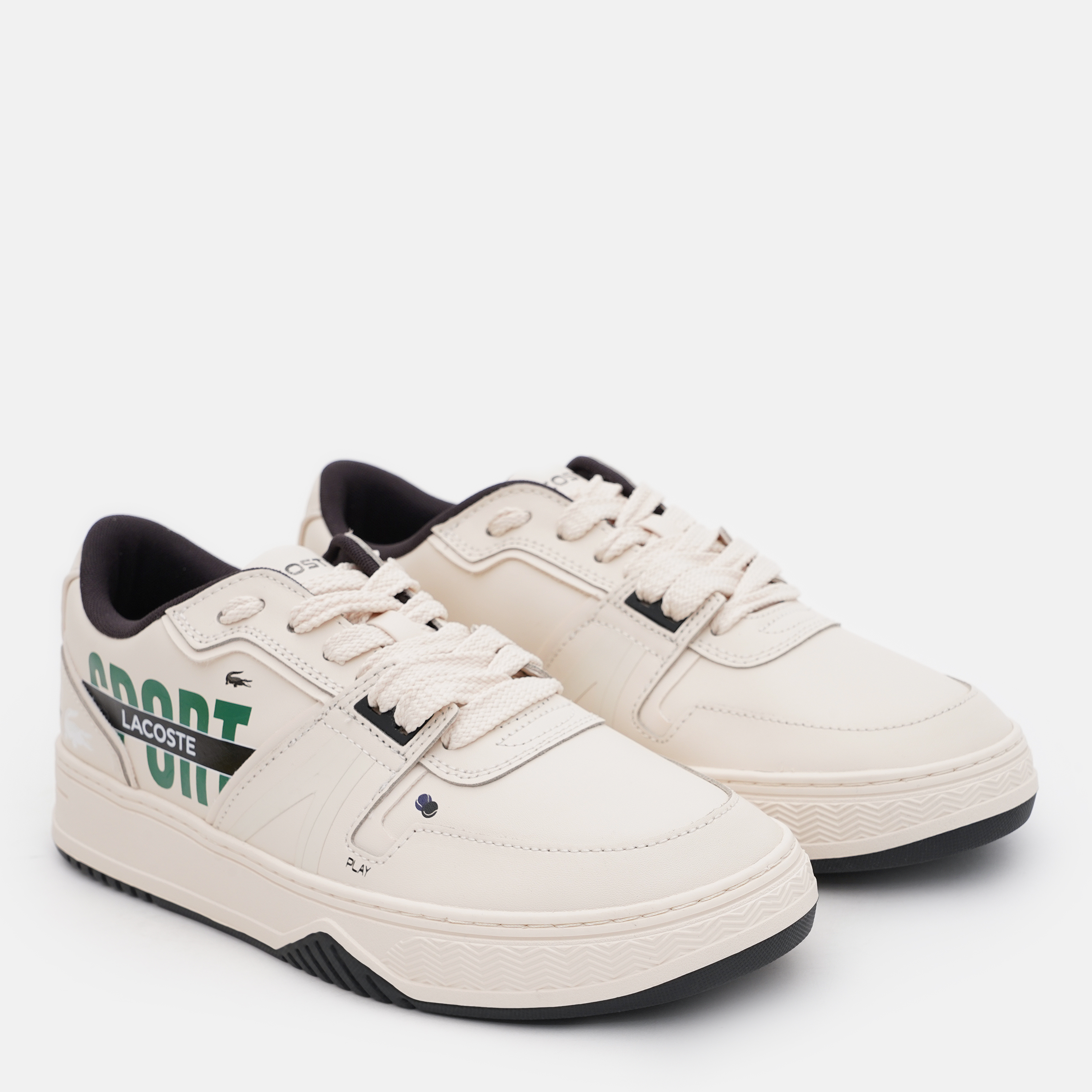 Акція на Чоловічі кросівки Lacoste L001 746SMA0048-2G9 41 (T7.5) 25.4 см OFF WHT/BLK від Rozetka