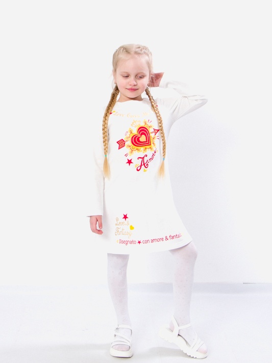 Акція на Дитяче плаття для дівчинки Носи своє 6004-023-33-1 128 см Молочне (p-7504-98607) від Rozetka