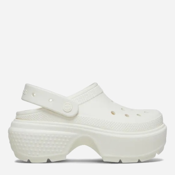 Акція на Жіночі крокси Crocs Stomp Clog 209347-0WV-M7/W9 39-40 25 см Chalk від Rozetka