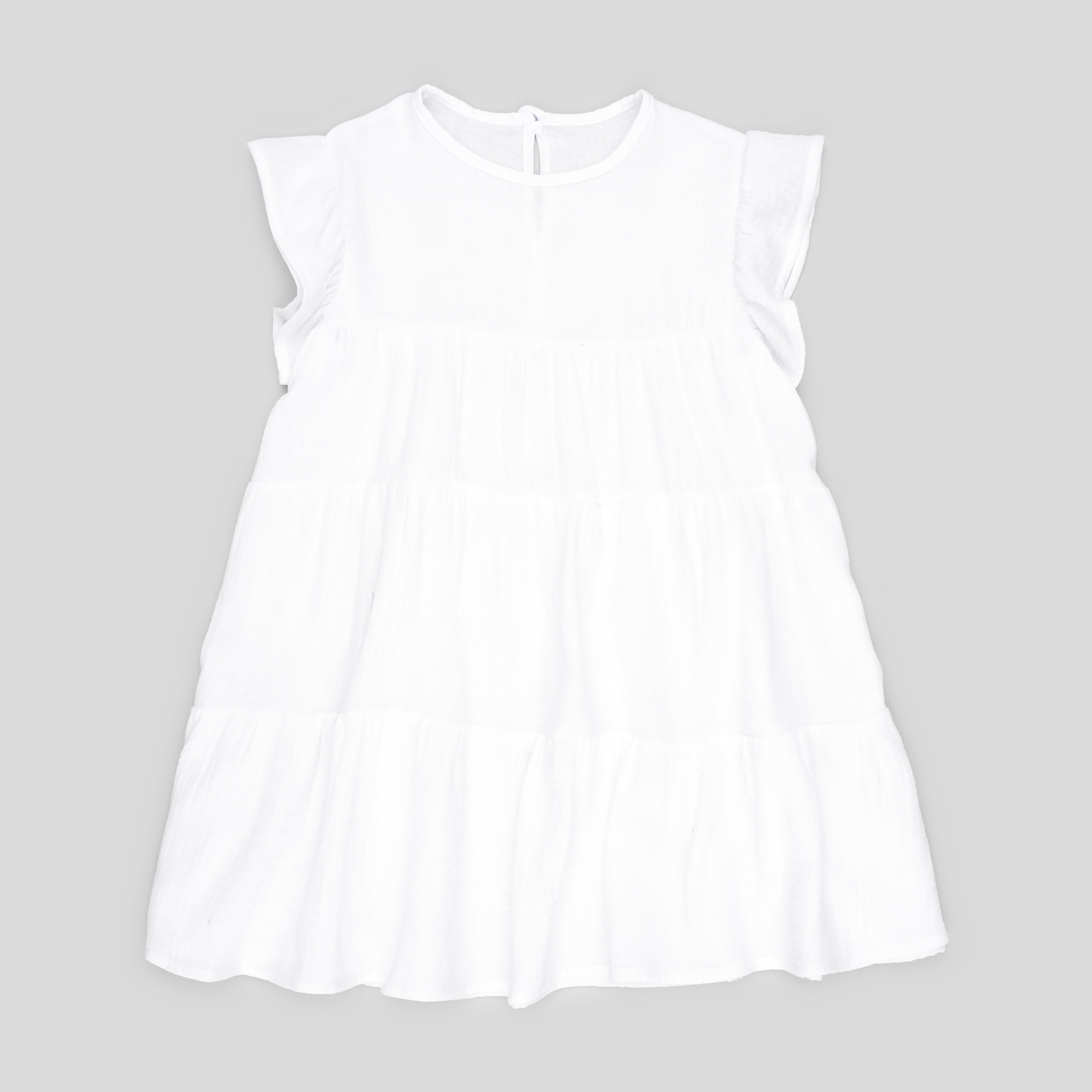 Акція на Дитяча літня муслінова сукня для дівчинки Tair kids СФ849 110 см Біла від Rozetka