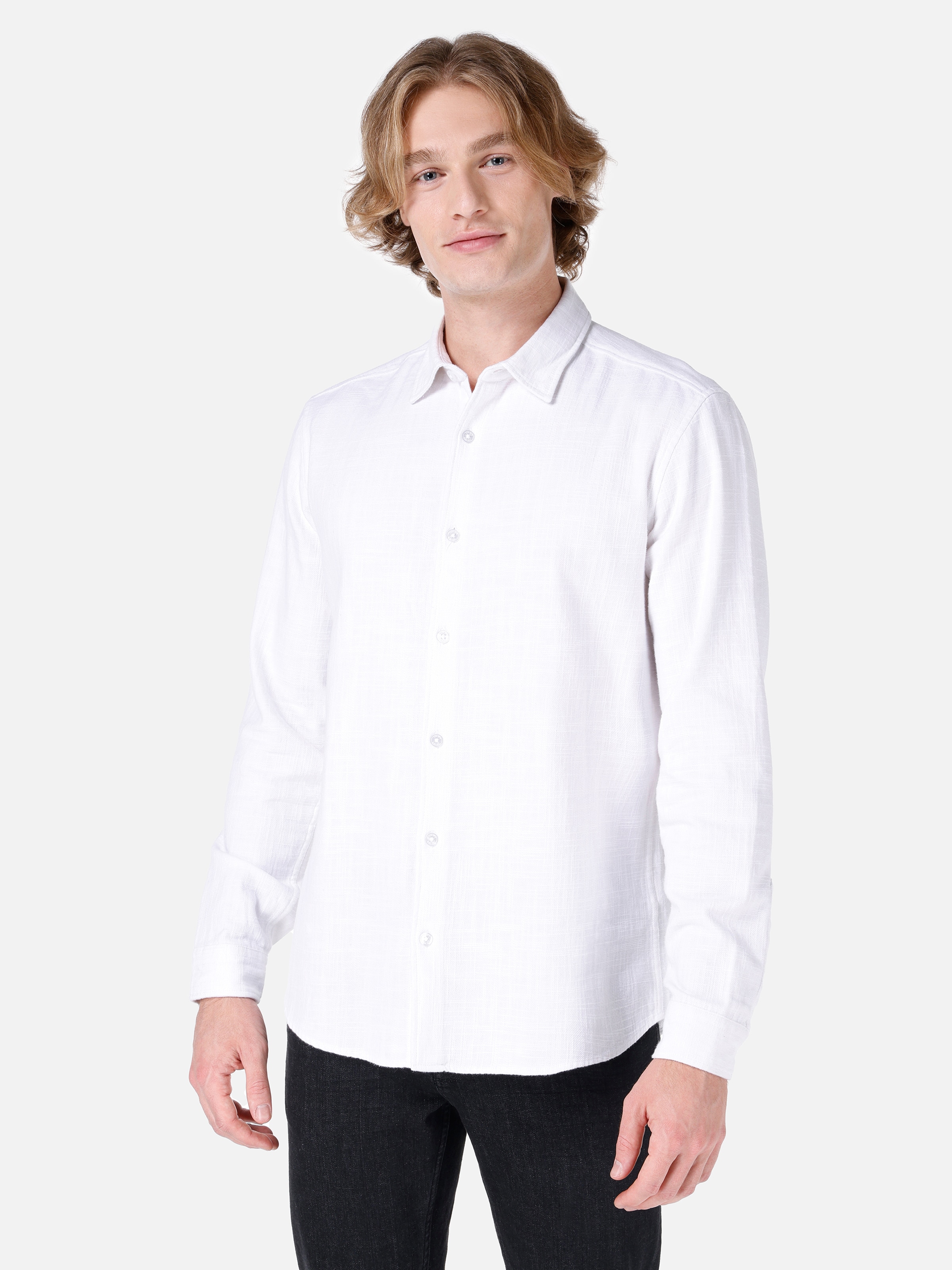 Сорочка літня чоловіча Colin's CL1066816-WHT L Біла від Rozetka на платформі USKIDKA Акція на Сорочка літня чоловіча Colin's CL1066816-WHT L Біла від Rozetka